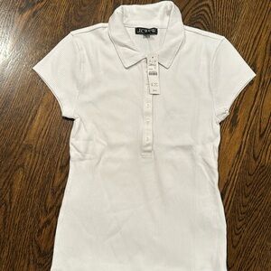 JCrew NWT women’s short sleeve fitted polo